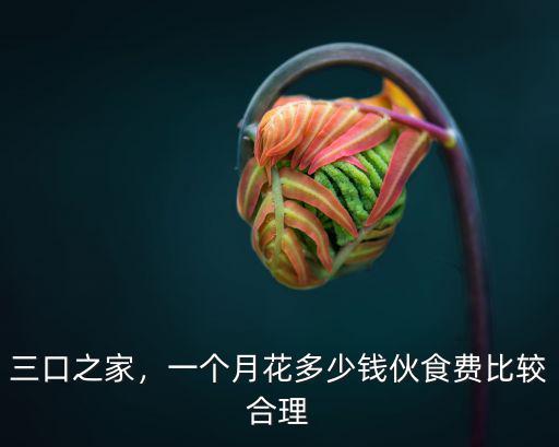 三口之家，一個月花多少錢伙食費(fèi)比較合理