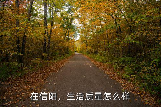 在信陽，生活質量怎么樣