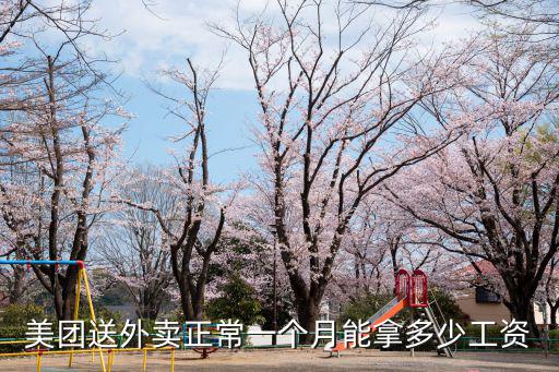 美團送外賣正常一個月能拿多少工資