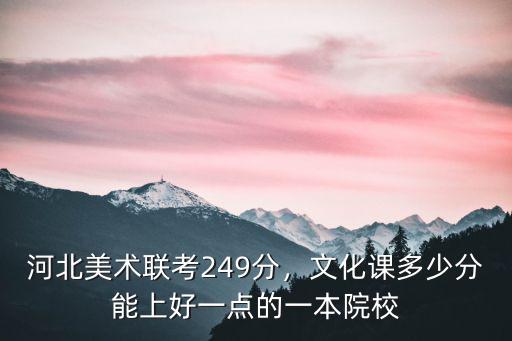 河北聯(lián)考藝術(shù)滿分是多少,河北美術(shù)聯(lián)考249分