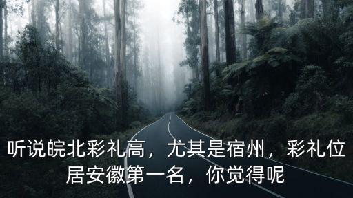 宿州??橋區彩禮錢一般給多少,安徽宿州的彩禮錢有多高
