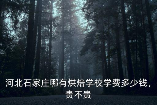 河北石家莊哪有烘焙學校學費多少錢，貴不貴