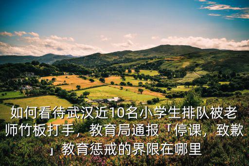 如何看待武漢近10名小學生排隊被老師竹板打手，教育局通報「停課，致歉」教育懲戒的界限在哪里