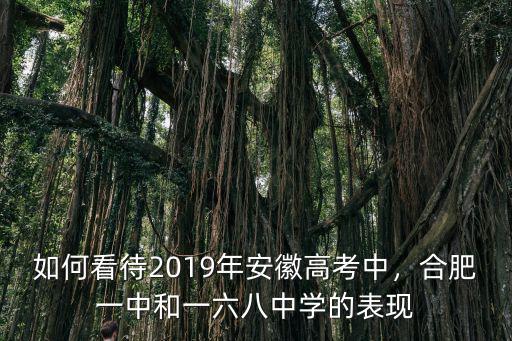 合肥中考多少能上一六八,合肥一中和一六八中學的表現