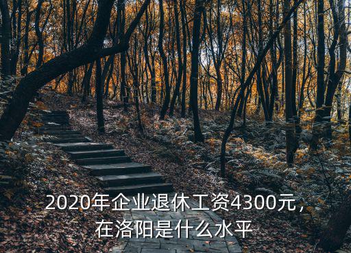 2020年企業(yè)退休工資4300元，在洛陽(yáng)是什么水平