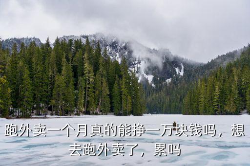 跑外賣一個(gè)月真的能掙一萬塊錢嗎，想去跑外賣了，累嗎