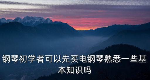 鋼琴初學(xué)者可以先買電鋼琴熟悉一些基本知識(shí)嗎