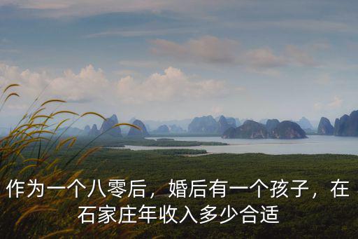石家莊養孩子費多少,在石家莊年收入多少合適