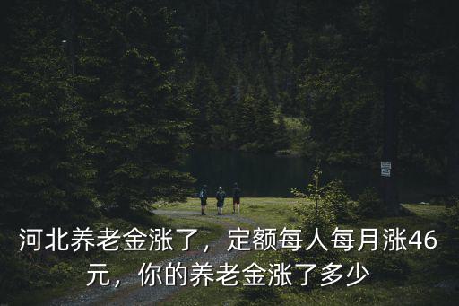 石家莊養老金每年多少,河北養老金上調多少