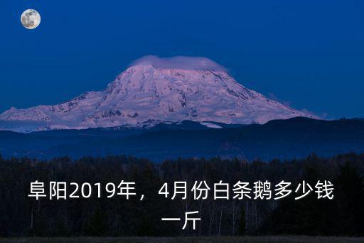 阜陽2019年，4月份白條鵝多少錢一斤