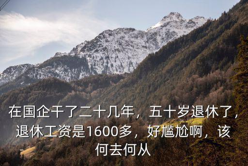 商丘國企退休工資是多少,退休工資是1600多