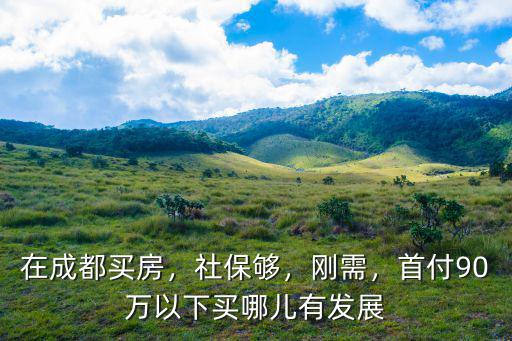 在成都買房，社保夠，剛需，首付90萬(wàn)以下買哪兒有發(fā)展
