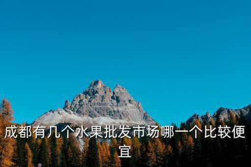 成都有幾個水果批發(fā)市場哪一個比較便宜