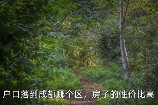 成都市生活品質高的城區是哪里,房子的性價比高