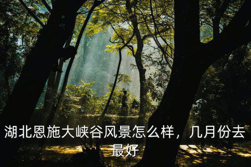 湖北恩施大峽谷風景怎么樣，幾月份去最好
