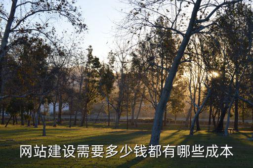 網站建設需要多少錢都有哪些成本