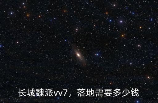魏派vv7安徽有多少4s店,落地需要多少錢(qián)