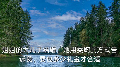姐姐的大兒子結婚，她用委婉的方式告訴我，要包多少禮金才合適
