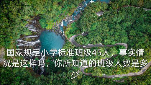 安徽省小學一個班級多少人,國家規定小學標準班級45人