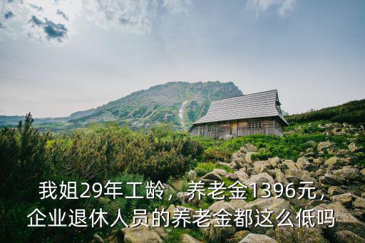 我姐29年工齡，養(yǎng)老金1396元，企業(yè)退休人員的養(yǎng)老金都這么低嗎