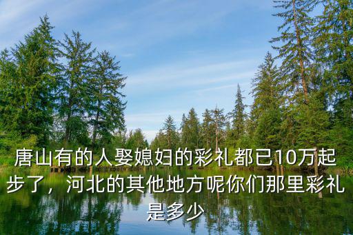 唐山娶媳婦要花多少錢,農(nóng)民工娶老婆要花多少錢