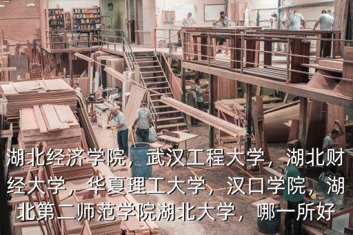 湖北經濟學院，武漢工程大學，湖北財經大學，華夏理工大學，漢口學院，湖北第二師范學院湖北大學，哪一所好