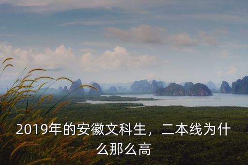 2019年的安徽文科生，二本線為什么那么高