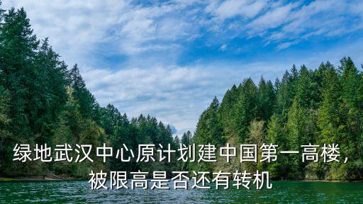 綠地武漢中心原計劃建中國第一高樓，被限高是否還有轉機