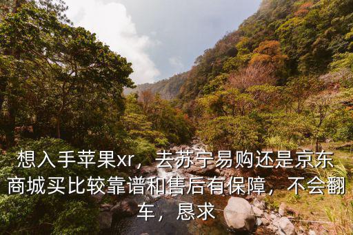 想入手蘋果xr，去蘇寧易購還是京東商城買比較靠譜和售后有保障，不會翻車，懇求
