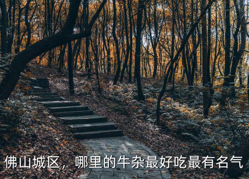 佛山城區，哪里的牛雜最好吃最有名氣