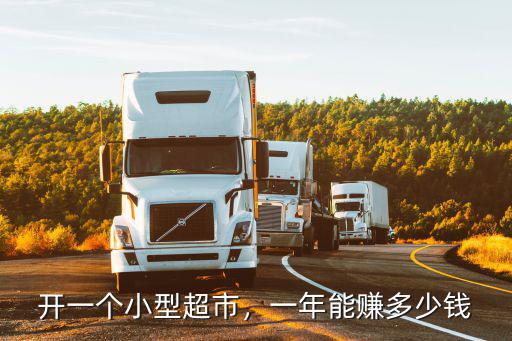 開一個小型超市，一年能賺多少錢