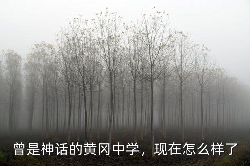 曾是神話的黃岡中學，現(xiàn)在怎么樣了