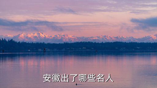 安徽古代出了多少進士,安徽出了哪些名人