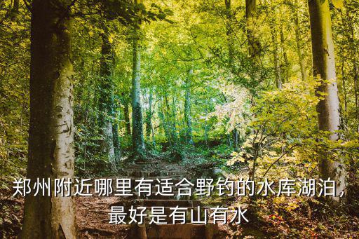 鄭州上街哪里可以野釣,在鄭州周邊釣魚