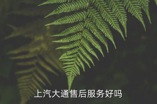 上汽大通售后服務(wù)好嗎