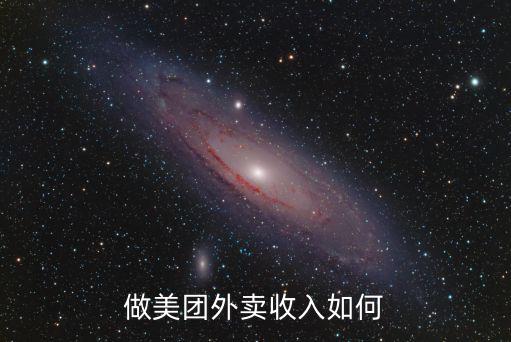 做美團外賣收入如何