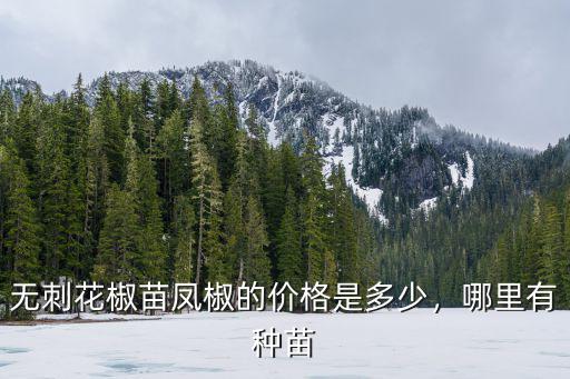 無刺花椒苗鳳椒的價(jià)格是多少，哪里有種苗
