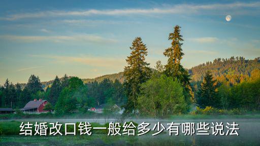 安慶太湖結婚給多少錢,結婚改口錢一般給多少