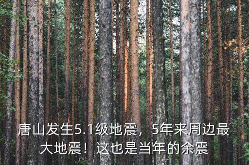 唐山和汶川地震各是多少級(jí),唐山發(fā)生5.1級(jí)地震