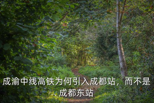 成雅成都站在哪里,成渝中線高鐵為何引入成都站