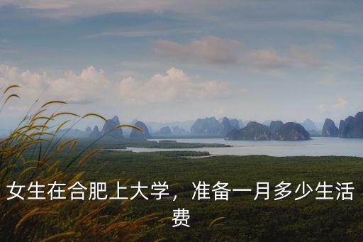女生在合肥上大學，準備一月多少生活費
