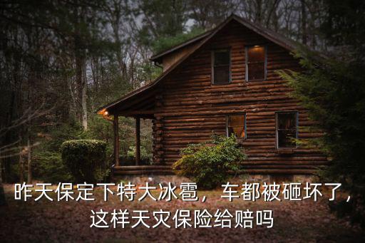保定冰雹砸了多少車,車都被砸壞了