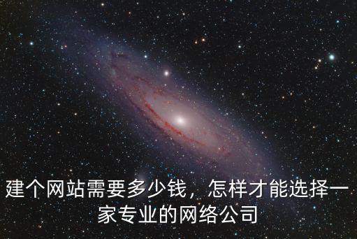 建個網(wǎng)站需要多少錢，怎樣才能選擇一家專業(yè)的網(wǎng)絡(luò)公司