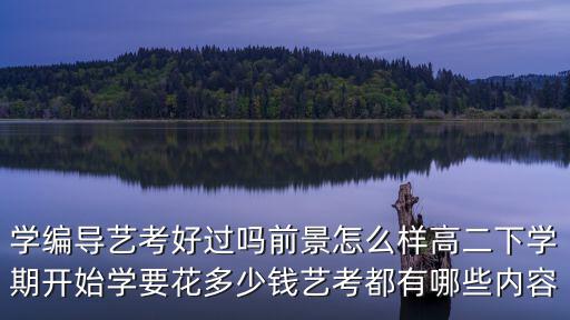 學編導藝考好過嗎前景怎么樣高二下學期開始學要花多少錢藝考都有哪些內容