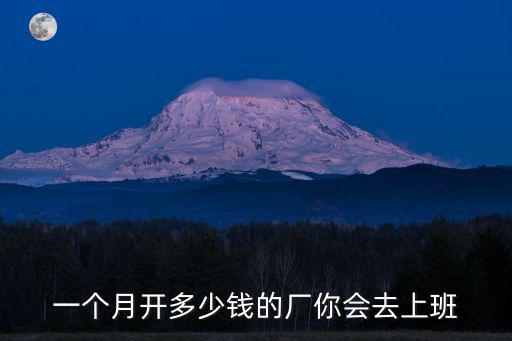 去安徽進廠一個月多少錢,一個月能賺多少錢