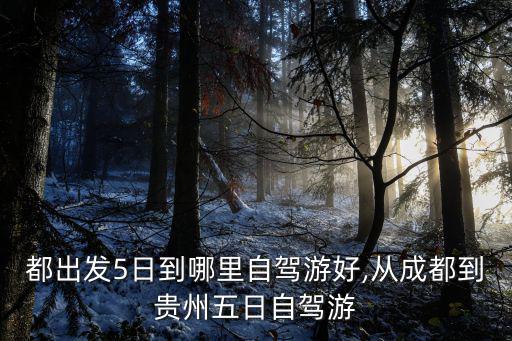 從成都出發5日到哪里自駕游好,從成都到貴州五日自駕游