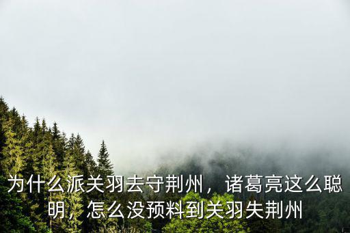 關羽守的荊州怎么丟的,不讓關羽守荊州