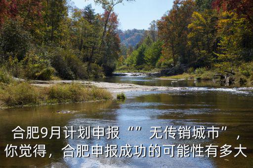 合肥9月計劃申報“”無傳銷城市”，你覺得，合肥申報成功的可能性有多大