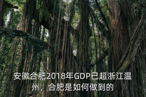 2018合肥gdp是多少,合肥GDP2018能到多少