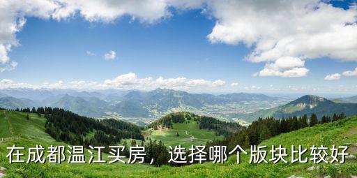 成都CAE項(xiàng)目在溫江哪里,在成都溫江買(mǎi)房